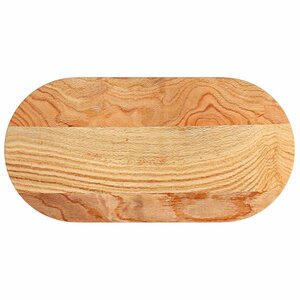 vidaXL Dessus de table 80x40x2 cm bois de chêne massif ovale