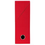 Boîte de classement carton toilé exacompta dos 9 cm rouge - lot de 5