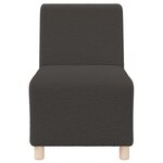 vidaXL Unité de Sofa Modulaire Sans Accoudoirs 2 Pièces Gris foncé