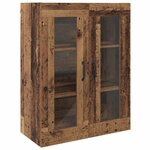 vidaXL Armoire murale suspendue Montage mural Marron 69 5 x 34 x 90 cm