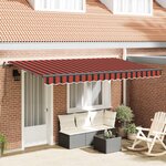 vidaXL Auvent Rétractable Orange 350 x 200 cm tissu