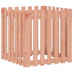 vidaXL Jardinière avec design de clôture 70x70x70 cm douglas massif