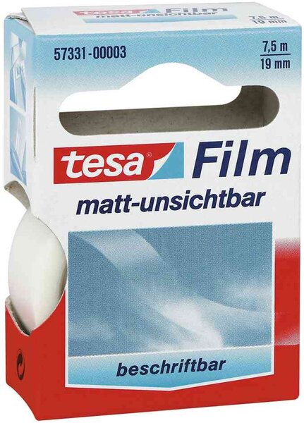 ruban adhésif, mat-invisible, 19mm x 33m TESA