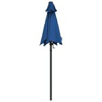 vidaXL Parasol Bleu 200x224 cm Aluminium
