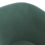 vidaXL Chaise cabriolet avec repose-pied vert foncé velours