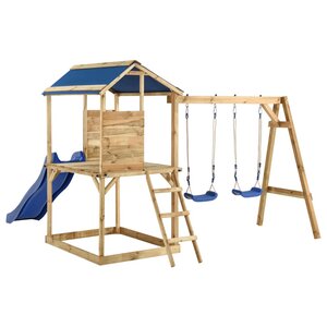 vidaXL Aire de jeux d'extérieur bois de pin imprégné