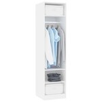 vidaXL Garde-robe Blanc 50x50x200 cm Bois d'ingénierie