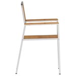 vidaXL Chaise de jardin 4 Pièces Marron 56 x 54.5 x 87 cm Teck massif