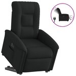 vidaXL Fauteuil inclinable électrique noir tissu