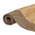 vidaXL Tapis de surface Gris 200 x 290 cm Jute