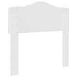 vidaXL Tête de lit Blanc 80 cm Bois d'ingénierie