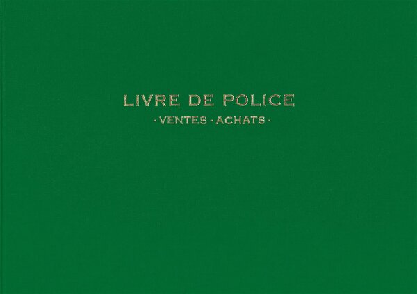 Registre Livre de police pour Bijoutiers - Ventes/achats - 21X30 200 P - vert ELVE