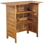 vidaXL Ensemble de bar de jardin 5 Pièces Bois d'acacia massif