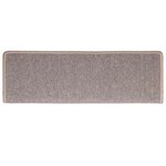 vidaXL Tapis d'escalier 30 pièces 65 x 21 x 4 cm Marron clair Bord rectangulaire