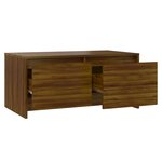 vidaXL Table basse Chêne marron 90x50x41 5 cm Bois d'ingénierie