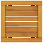 vidaXL Chaise longue avec table Bois massif d'acacia