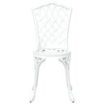 vidaXL Ensemble de salle à manger pour jardin 5 Pièces Blanc Aluminium