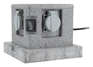 Borne jardin IP44 4 x 16A + 2 interrupteurs câble H07RN-F 3G1 5mm²  4 5mètres - ZENITECH