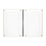 Notebook spiralé couverture rigide B5 160 Pages Ligné 6mm orange OXFORD