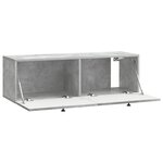 vidaXL Meuble TV mural Gris béton 98 x 31 x 30 cm Bois d'ingénierie