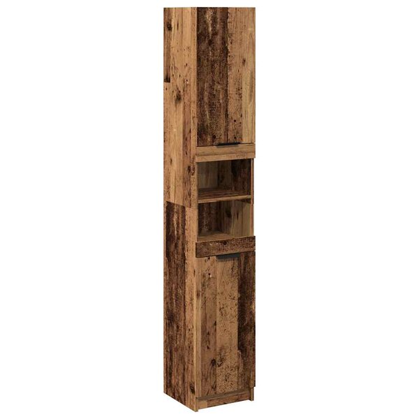 vidaXL Armoire de salle de bain vieux bois bois d'ingénierie