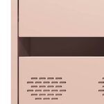 vidaXL Buffet haut rose 68x39x101 5 cm acier