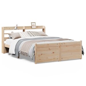 vidaXL Cadre de lit et tête de lit sans matelas 135x190 cm