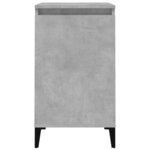 vidaXL Tables de chevet 2 Pièces gris béton 40x35x70 cm bois d'ingénierie