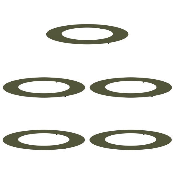 vidaXL Pot de Fleurs Vert Olive Vert olive Plastique Grand