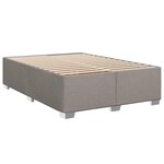 vidaXL Cadre de lit sans matelas taupe 140x190 cm tissu
