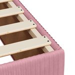 vidaXL Cadre de lit sans matelas rose 120x190 cm velours
