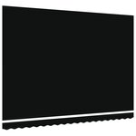 vidaXL Tissu de Remplacement d'Auvent pour Cadre de 4.5x3.5 m Noir