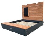Bac à sable Mandy XL anthracite-marron