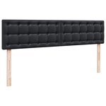 VidaXL Cadre de lit ottoman avec matelas noir 200x200 cm similicuir