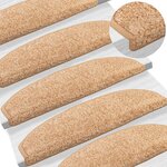 vidaXL Tapis d'escalier auto-adhésifs 15 pc 80 x 24 5 x 3 5 cm Doré