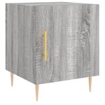 vidaXL Tables de chevet 2 Pièces sonoma gris 40x40x50cm bois d'ingénierie