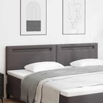 tête de lit vidaXL design simple gris 200 cm en simili cuir