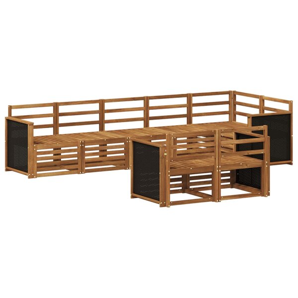 vidaXL Ensemble de canapés d'extérieur 7 pc