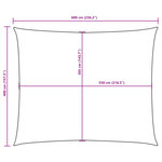 vidaXL Voile de parasol Tissu Oxford rectangulaire 4x6 m rouge