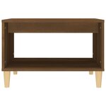 vidaXL Table basse Chêne marron 60x50x40 cm Bois d'ingénierie