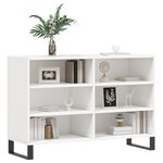 vidaXL Buffet blanc brillant 103 5x35x70 cm bois d'ingénierie