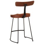 vidaXL Tabourets de bar lot de 2 49x43x79 cm bois de manguier massif