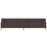 vidaXL Lit à ressorts Blanc et Marron foncé 120 x 200 cm Polyester