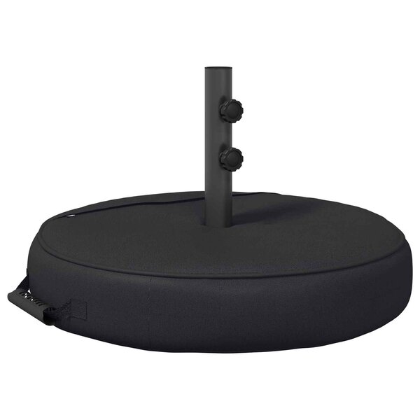 vidaXL Base de parasol de patio 60 x 60 cm Acier Noir