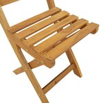 vidaXL Chaises de bistrot d'extérieur 8 Pièces Naturel 40 x 42 x 85 cm