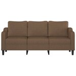 vidaXL Canapé à 3 places Marron 180 cm Tissu