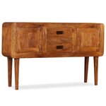 vidaXL Buffet Bois massif avec finition miel 120x30x75 cm