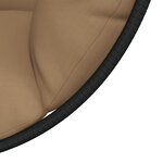 vidaXL Chaise suspendue en forme d'œuf et support taupe rotin et acier