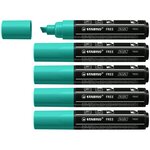 Marqueur pointe large FREE acrylic T800C vert turquoise x 5 STABILO