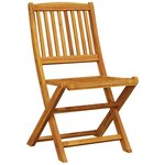 vidaXL Ensemble de bistro pliable 3 Pièces bois d'acacia solide